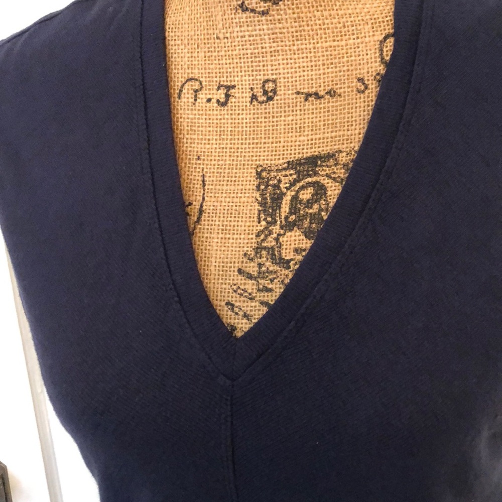 Hpathleta Navy Modal Split Back Top - image 5